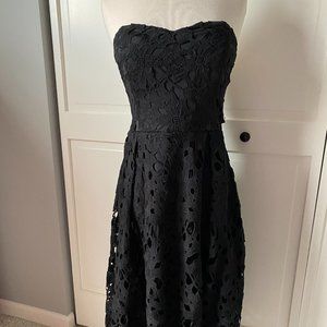 Strapless Lace Dress